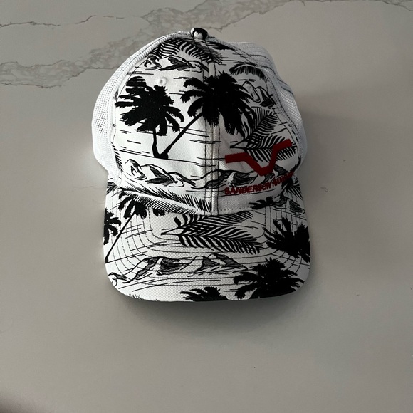 Unisex Black and White Mesh Cap - Picture 1 of 2